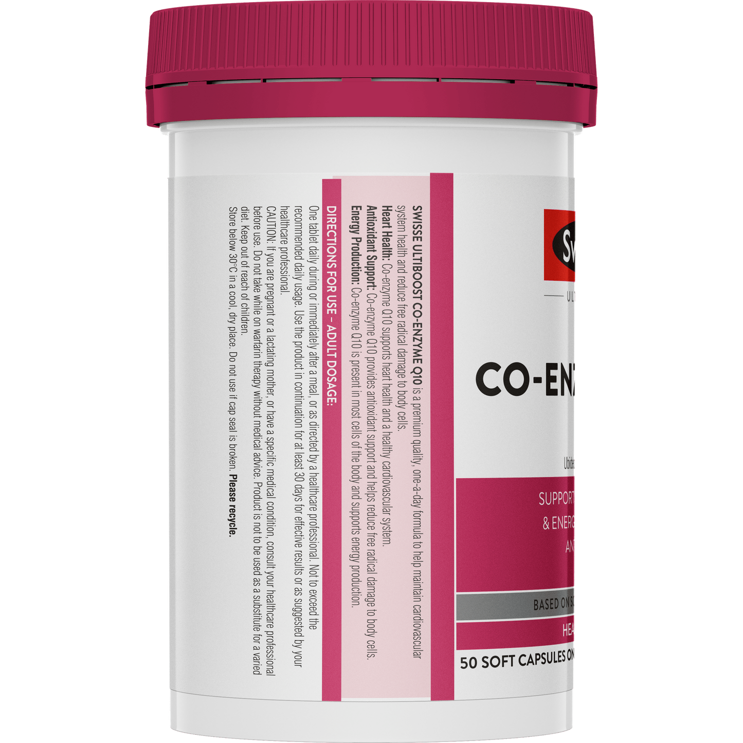 Swisse Ultiboost CoEnzyme Q10 Product Left