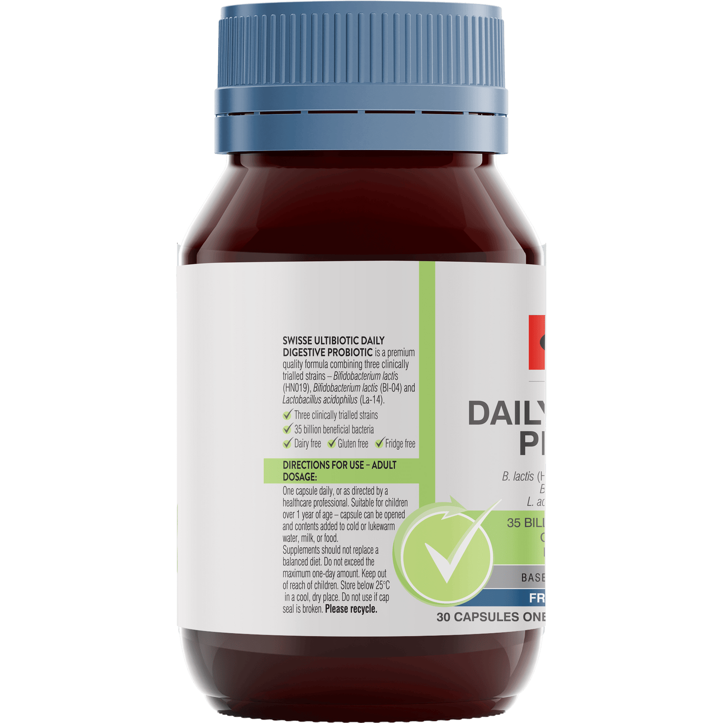Swisse Daily Digestive Probiotic Left Side