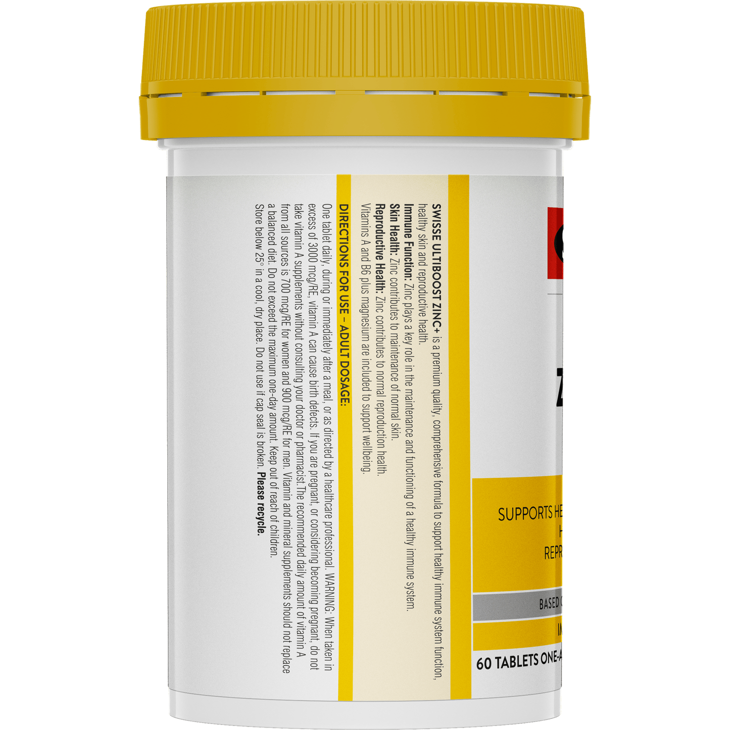 Swisse Zinc+ Left Side