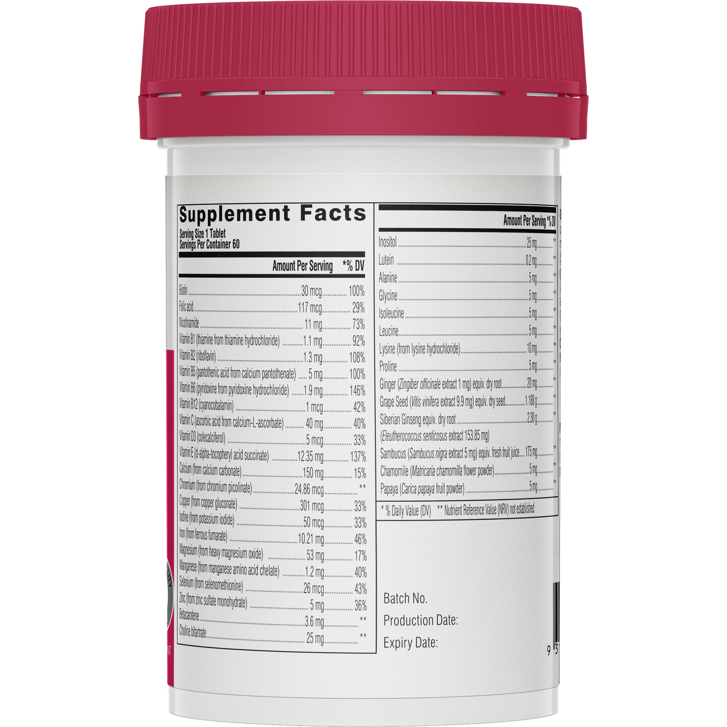 Swisse Women's Multivitamin Right Side