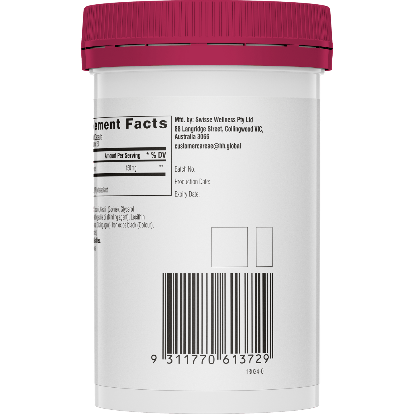 Swisse Ultiboost CoEnzyme Q10 Product Right