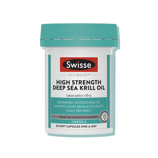 Swisse High Strength Deep Sea Krill Oil Front Side