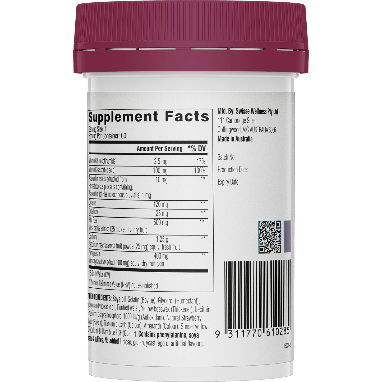 Swisse Bright Skin Booster Product Right