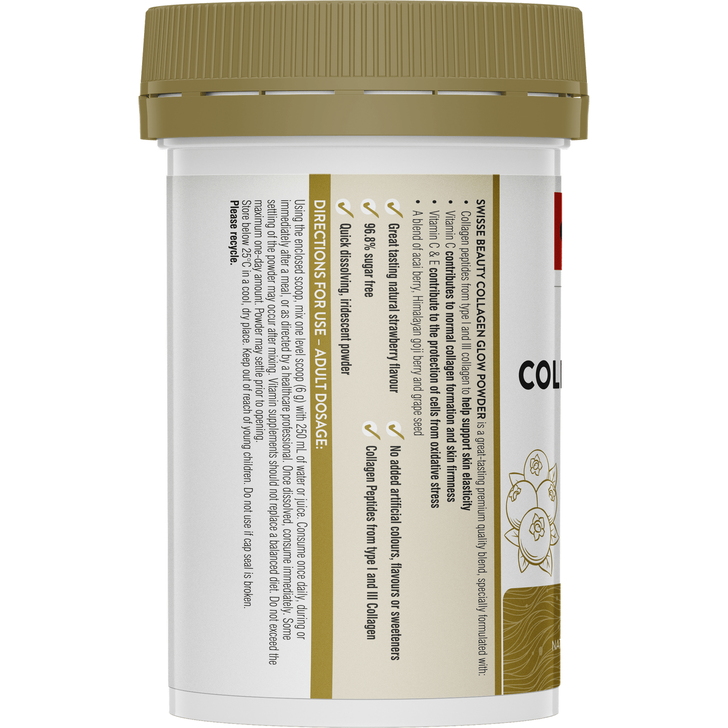 Swisse Beauty Collagen Glow Powder Product Left