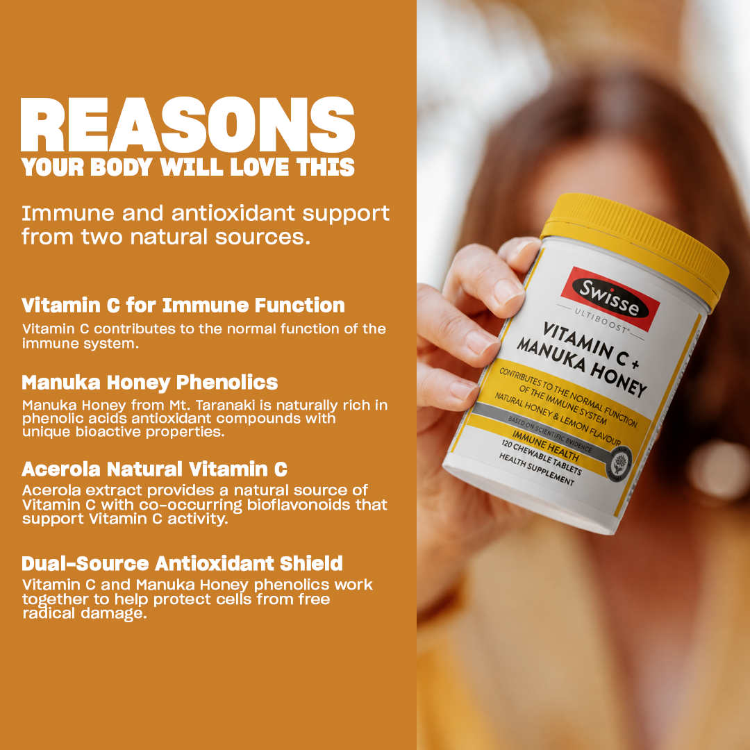 Swisse Ultiboost Vitamin C + Manuka Honey