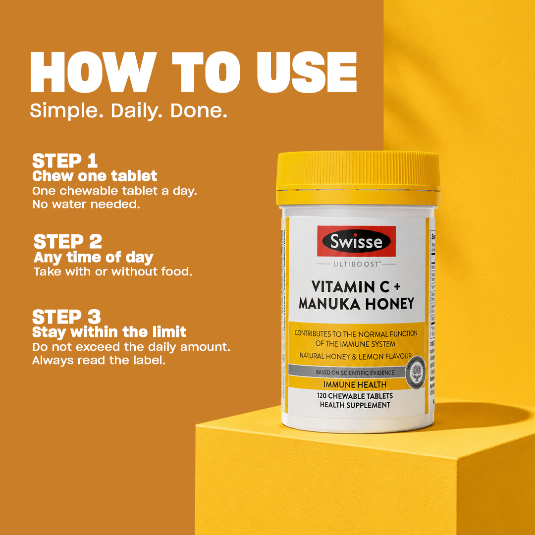 Swisse Ultiboost Vitamin C + Manuka Honey